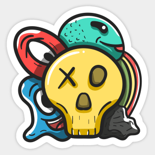 Monster Character Doodle Art Sticker